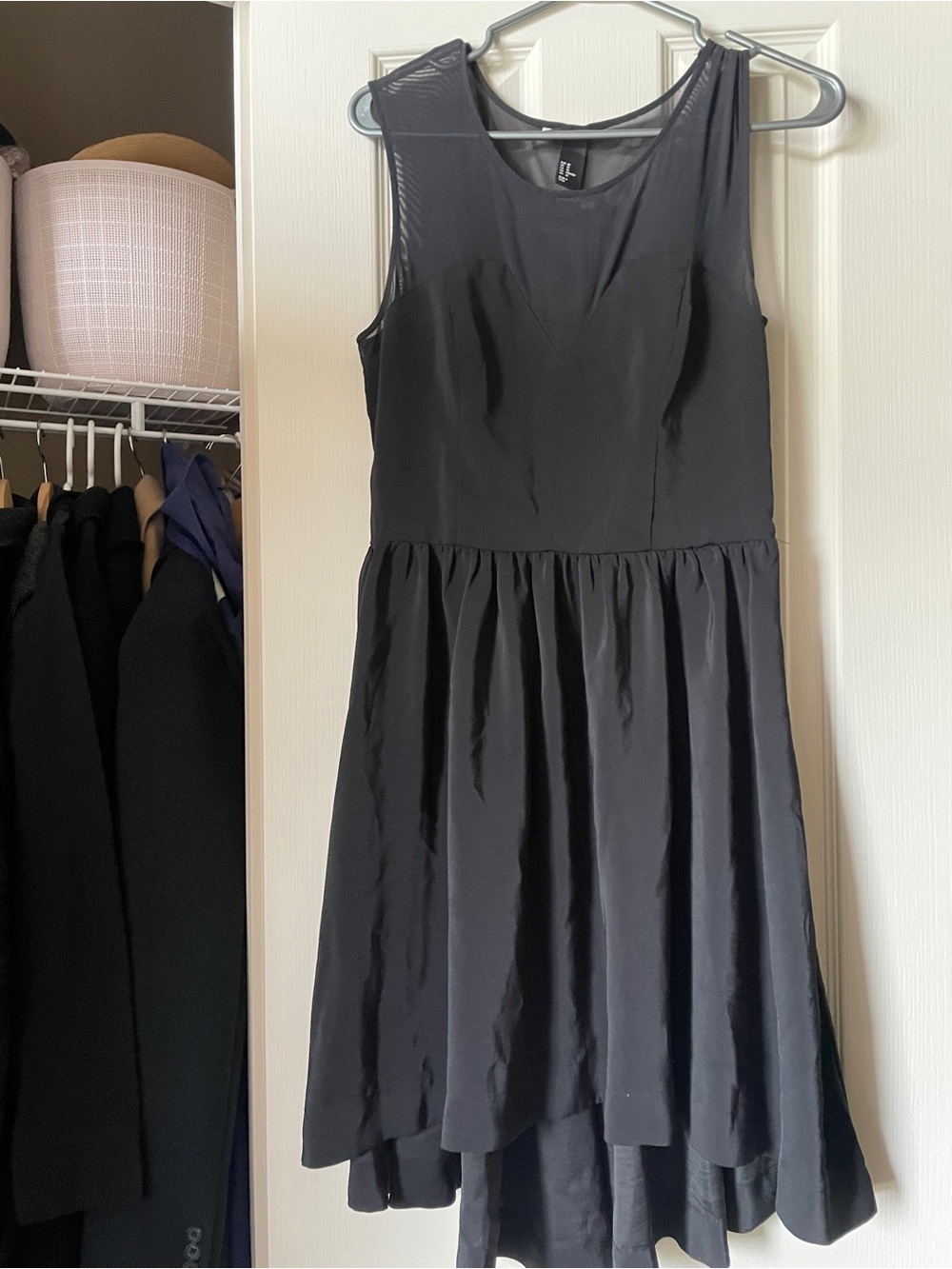 Classic Black Sleeveless Fit & Flare Dress